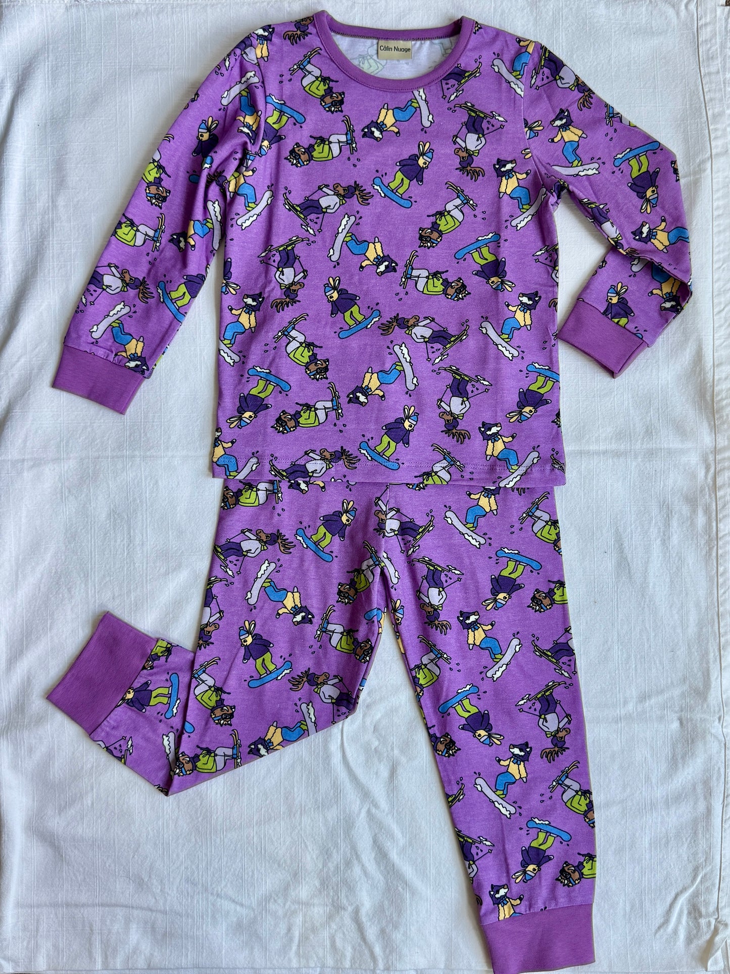 Snowboard Fun Pajama Set